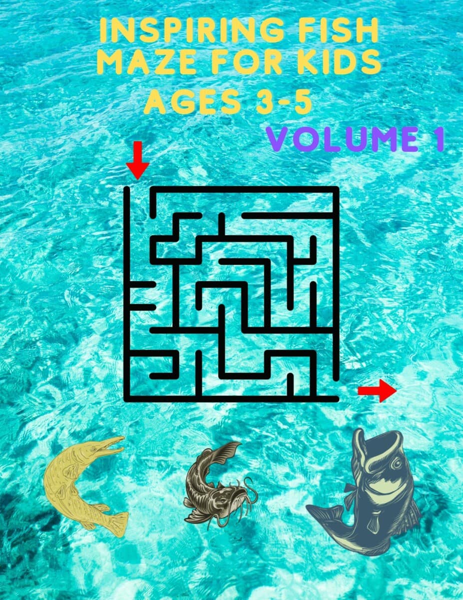 Inspiring Fish Mazes For Kids Ages 3-5, Volume 1 - DS Inspire