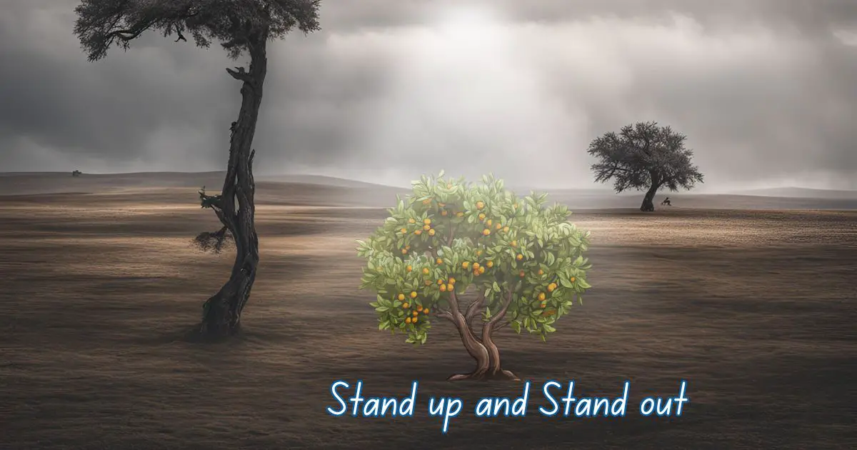 Standing up for yourself can help you stand out as a bright light.