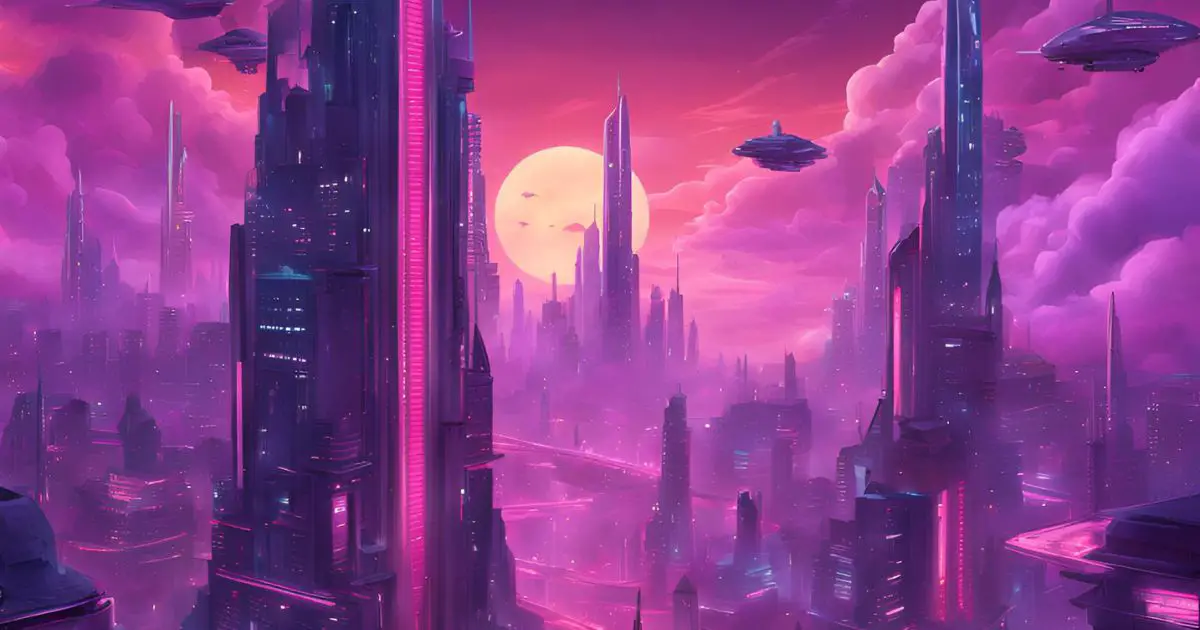 A futuristic world.